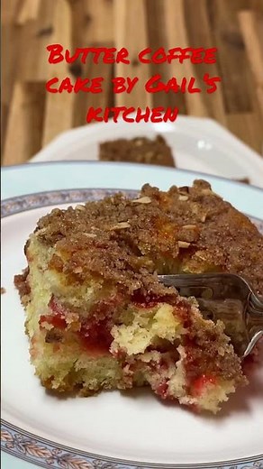 Cherry Coffee Cake #cherry #coffeecake