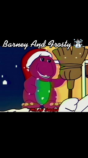 Barney And Frosty The Snowman ☃️ 🤍✨❄️