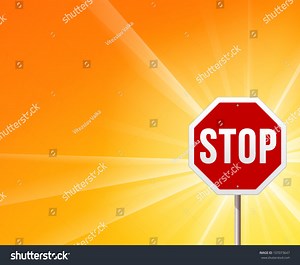 Stop Sign Sunshine Classic Red Stop Stock Vector (Royalty Free) 107073647 | Shutterstock