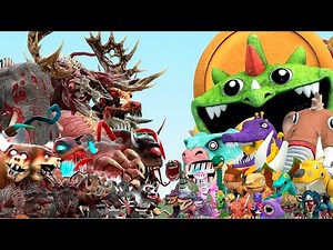 ALL INFECTED ZOOCHOSIS ANIMALS VS DINOSAURS TOY POPPY PLAYTIME (Garry's Mod)