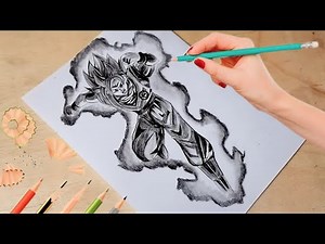 How To Draw Goku Ssj Blue || Easy Drawing For Beginners / Step ByStep
