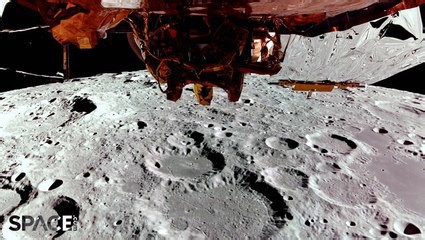 Blue Ghost's amazing view of the moon from 62 miles up