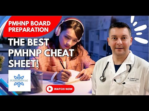 Dumping Sheet | The best PMHNP Cheat Sheet! | PMHNP Board Preparation | NP EXAM COACH