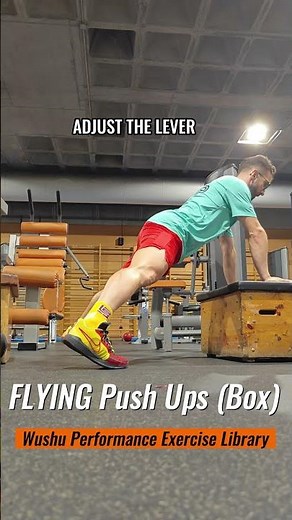 🛫 Flying Push-Ups from Box | 🥋 Wushu Performance Exercise Library 🇨🇳