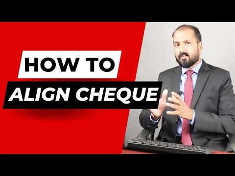 How to align your cheque for cheque printing?