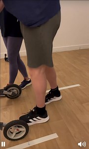 We can now introduce you to our latest invention - The Flex4ward (Patent Pending). These elastomer bands are configured to each patient to mimic muscles, tendons and fascia, having the ability to stretch, flex, extend and propel the body forwards. This particular set up helped Richard to flex his hip and knee, reduce his hypertension and dorsiflex his foot. He was then able to walk a 10m course over 30 seconds faster and with better stability and foot placement. This may help with Stroke, MS, FN