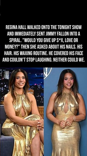 Regina Hall Asks Jimmy Fallon: Give Up S*x, Love or Money? – His Answer Is Hilarious 😂💅🔥