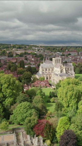Winchester Cathedral, England: Drone views of Gothic grandeur