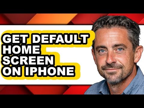 How to Get Default Home Screen on Iphone (only Way)