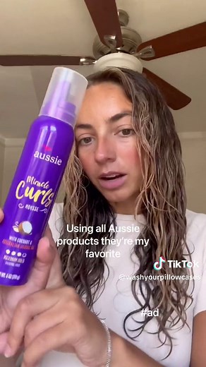The best my waves have ever looked using all @Aussie products #ad They smell sooo good, work so well, and are super affordable #waveroutine #wavyhair #aussomehair