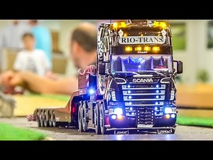 RC trucks, tractors and excavators in BIG ACTION!