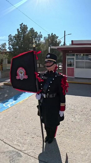 Military Marching Band Performs Outdoors in Uniforms