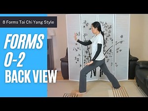 8 Forms Tai Chi, Opening & Forms 1-2: Roll Back the Forearms & Brush Knee in Back View