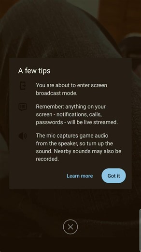 how to share screen on live