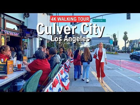 LOS ANGELES Culver City 🇺🇸 Walk California 4K 2024
