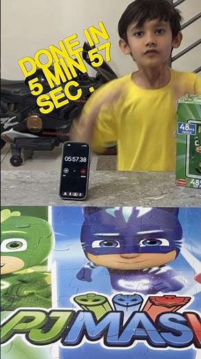 PJ Masks 48 Pieces Jigsaw Puzzle 🧩 | Step-by-Step Teaching Video by Krishiv