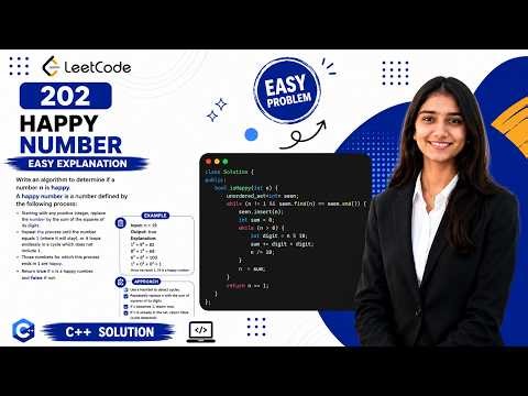 LeetCode 202 - Happy Number | Easy C++ Solution 🚀