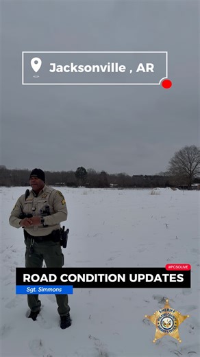 Sgt. Simmons is providing an update on current conditions in the North Center District of Jacksonville following the recent winter weather. Deputies are continuing to assess neighborhood streets, main roadways, and high traffic areas to ensure the safety of residents and motorists. Drivers are encouraged to remain cautious, especially in shaded areas and on bridges where icy patches may still be present. Conditions can vary from street to street, so please reduce speed and allow extra time if tr