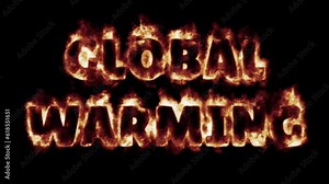 fiery font burning text fire on letters and numbers - red blue green flames - global warming