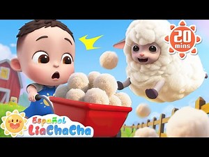 [NEW] Bee Bee Colorful Sheep | Farm Song | LiaChaCha in Spanish - Children's Songs