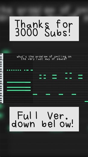 A song with a very long name to celebrate reaching 3000 subs! #iluvgemz #zenokwei #千の声