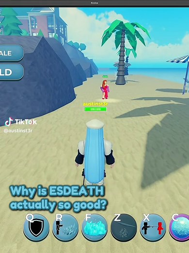 Esdeath update Roblox Heroes Online World — new Esdeath showcase