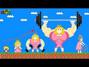 Evolution of Princess Peach: From Baby to Musculars | Game Animation