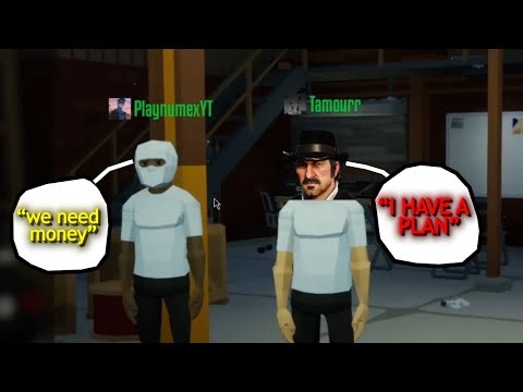 noob and pro ROB places with one arm only.. (One-Armed Robber)