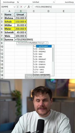 How to sum by COLOR in Excel spreadsheets