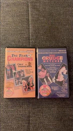 Vintage WWF Coliseum Video VHS Tapes Physical Media WWE #wwe #prowrestling