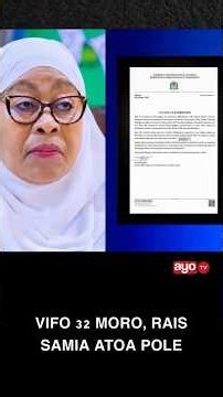 RAIS SAMIA AOMBOLEZA VIFO, WATU 32 MOROGORO.