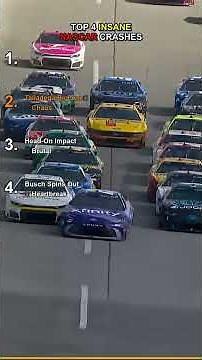 Top 4 INSANE NASCAR Crashes You Have to See to Believe! 🤯🏁