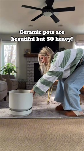 Samantha Hermann | It’s hard to find large pretty planters for your houseplants that don’t weigh a ton! These are perfect for your large plants and are much... | Instagram