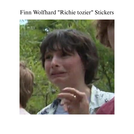 Finn Wolfhard y Richie Tozier: Stickers de IT