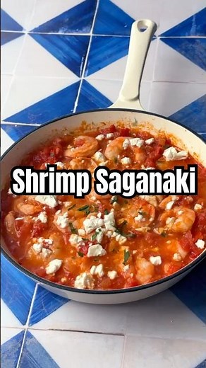 Shrimp Saganaki in 20 Minutes 🍤🔥 | Easy Greek One-Pan Recipe