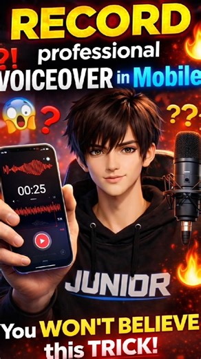 How to RECORD professional voiceover in Mobile 🔥