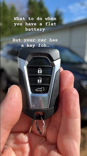 Flat battery 🪫 no problem! How to unlock your car if it has a key fob! #car #battery #flat
