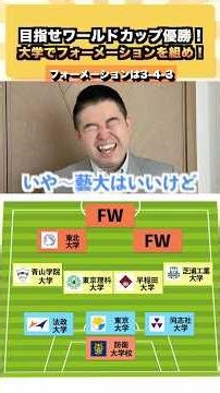目指せワールドカップ優勝！大学でフォーメーションを組め！ #コバショー #大学受験 #shrots #ワールドカップ ＃京大