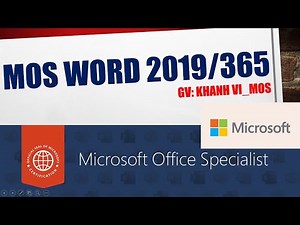 Mos Word 2019/365 - Project 10 (Pass 100%)