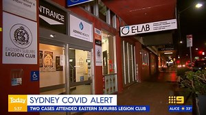 A club in Sydney's east is on COVID-19 alert this morning - after being visited by two infectious patrons. #9News | 9 News Sydney