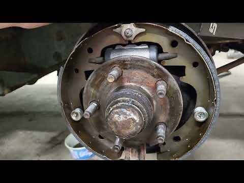 easy trick to getting drum brake shoe springs on