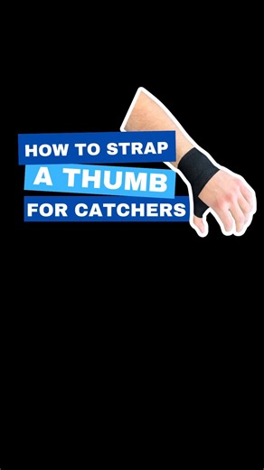 How to strap a thumb for catchers This is suitable for sports where the thumb needs strong support such as baseball or cricket. We are using @armoursportstape - 25mm Rigid Tape - 50mm Lite EAB #theclubphysio #physio #thumbstrapping #strapping #taping #baseball #cricket #armoursportstape #sportstaping #armourtape | The Club Physio