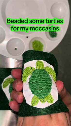 Creating Beautiful Beaded Turtle Designs for Moccasins