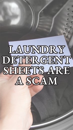 Laundry detergent sheets are a scam and this is why. A single laundry sheet is just 4 grams of detergent (half of which is PVA plastic binder), when a large load needs at least 24 grams. You’d need 6 laundry sheets to hit the correct minimum dose... Laundry sheet companies took the “we’re selling you water” complaint about liquid detergent and flipped it into “we’re selling you air and plastic”, dressed up in a cardboard box and marketed as the sustainable choice. They have the solution (give yo