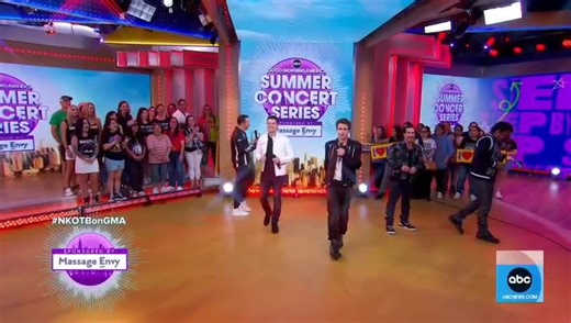 NKOTB-Step by Step perform on Good Morning America #NewKidsOnTheBlock #NKOTB
