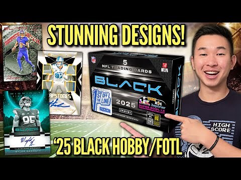 $100 PER CARD IS MADNESS (NIKE SWOOSH)! 😳🔥 2025 Panini Black NFL Football FOTL Hobby Box Review