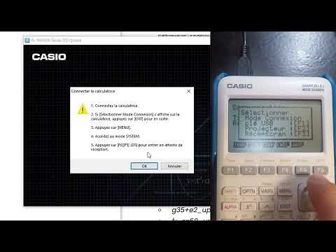 Comment mettre à jour une calculatrice CASIO Graph 35 + E II ?