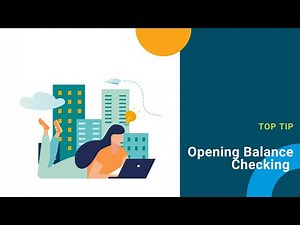 Strata Master Top Tip - Opening Balance Checking