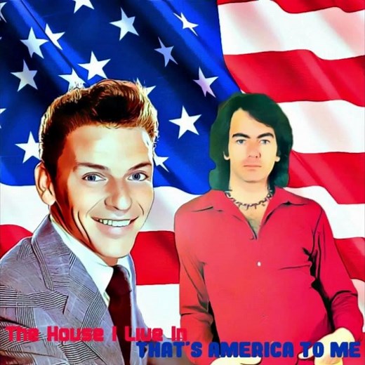 Frank Sinatra & Neil Diamond "That's America To Me" #patrioticsongs #franksinatra #neildiamond #duet