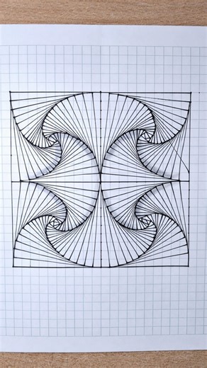 Mind-Blowing Geometric Illusion Drawing 😳📐